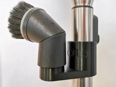 Brush clip for 35 mm vacuum cleaner telescopic tube (e.g. Miele)   