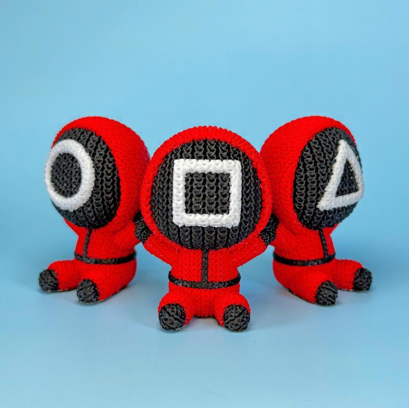 Squid Game Soldier Crochet - Knitted