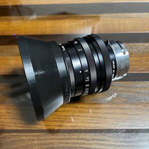 43mm screw-in lens hood for 50mm prime lens
