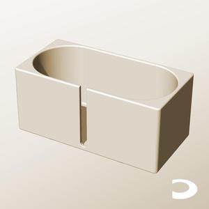 CX96-95-SB Slotted Modular Stacking Storage Boxes Bins | Printable Objects - Infinite Containers | stl file for 3d printing