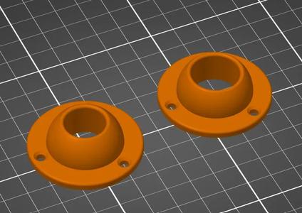 Halter für Garderobenstange Kleiderstange von IKEA   