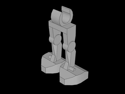Lego Compatible (30376.dat) Minifig Mechanical Legs   