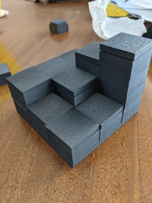 Modular stackable tabletop game tiles   