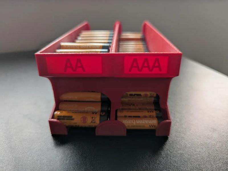 Large AA & AAA Battery Holder   