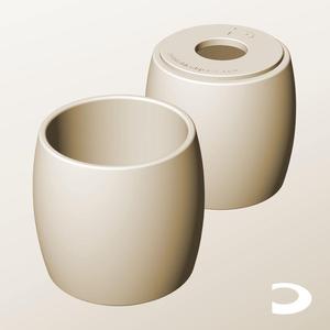 CR96-110-P Pierced Modular Stacking Storage Box Bin Container Planter Lamp Shade | Printable Objects - Infinite Containers | stl file for 3d printing
