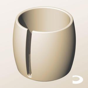 CR96-105-S Slotted Modular Stacking Storage Boxes Bins | Printable Objects - Infinite Containers | stl file for 3d printing