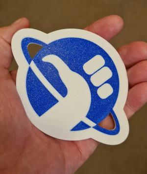 The Hitch Hikers Guide to the Galaxy Logo Tag for AMS or MMU   