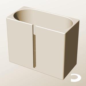 CX96-170-SB Slotted Modular Stacking Storage Boxes Bins | Printable Objects - Infinite Containers | stl file for 3d printing