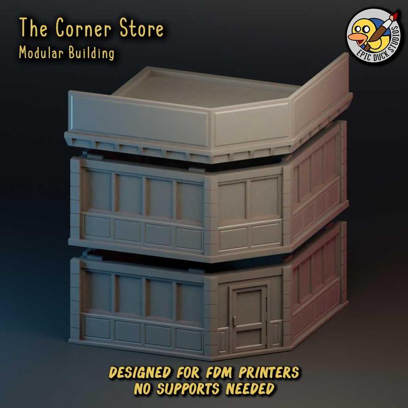 The Corner Store - Heroic Scaled Modular Wargame Terrain
