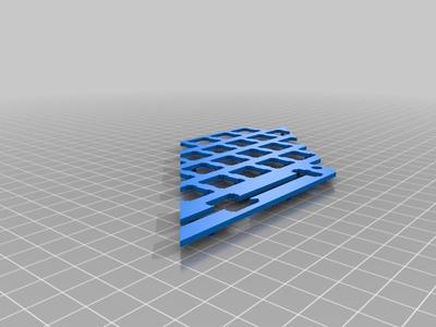 60% ANSI Keyboard Plate - Split 4 - with Pegs