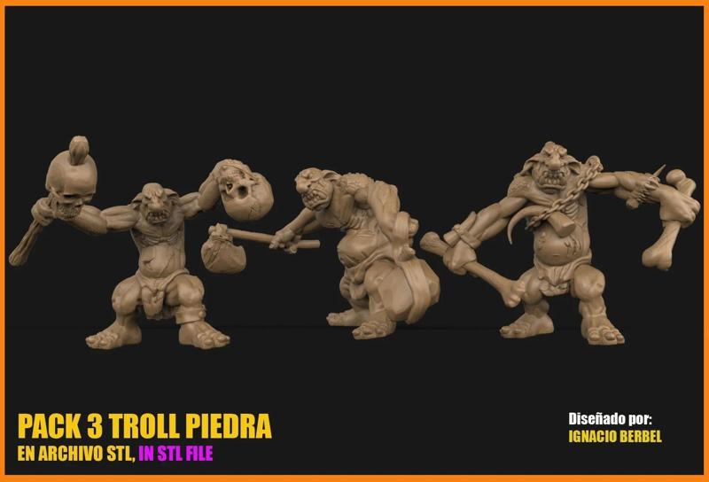 TROLL PIEDRA ROCA PARA JUEGOS DE ROLL