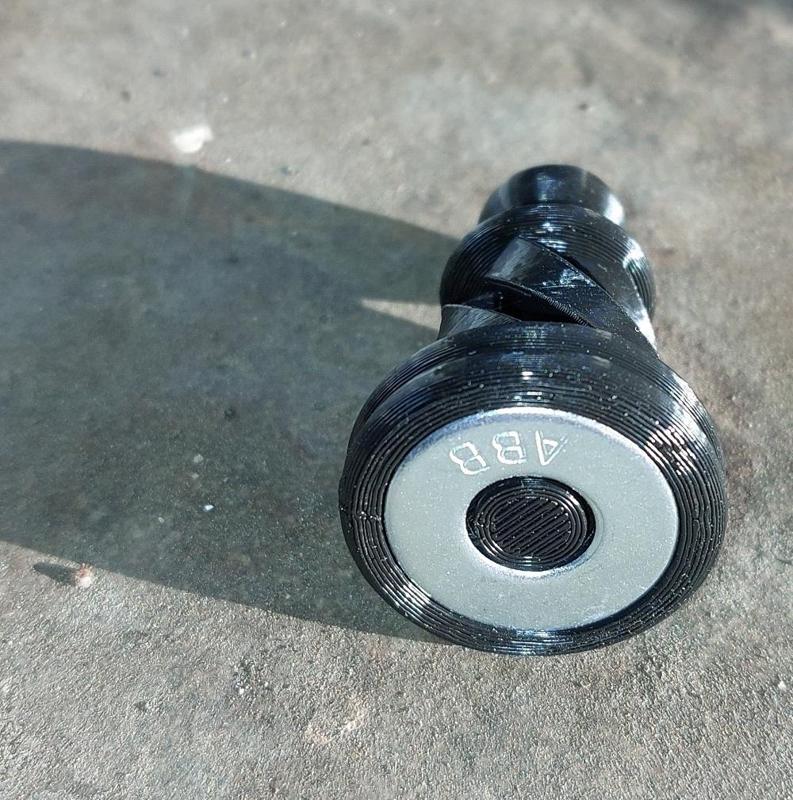 Spiral chess weighted with 5/16" washers