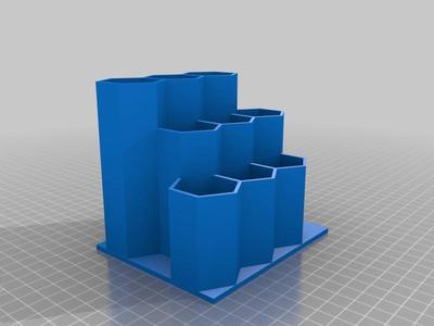 Hexagonal pencil holder