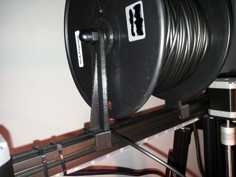 Spool Holder - Just "clip" to Extrution - Very Easy Mount