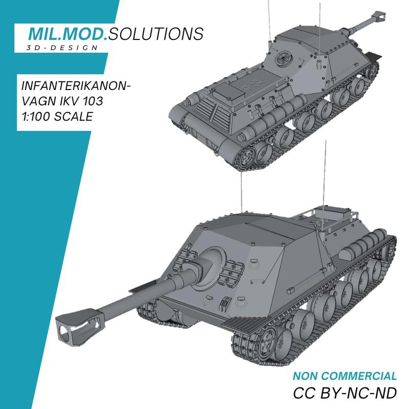 Infanterikanonvagn  IKV 103 Försvarsmakten Tabletop