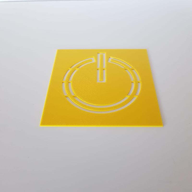 Power Symbol Stencil
