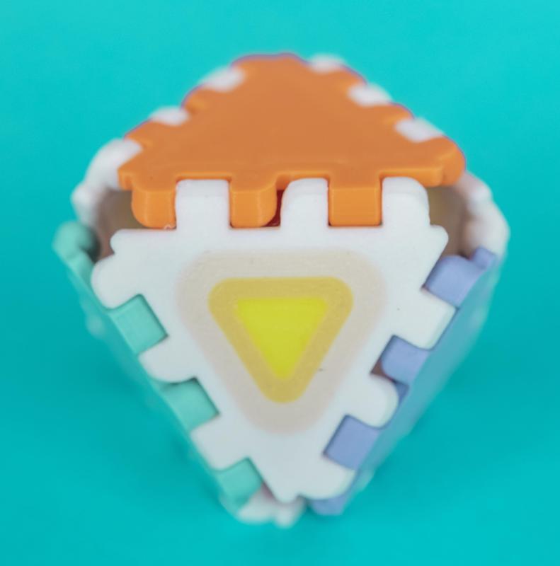 Polypanels // "Recursion" Multipass Multicolor Triangle