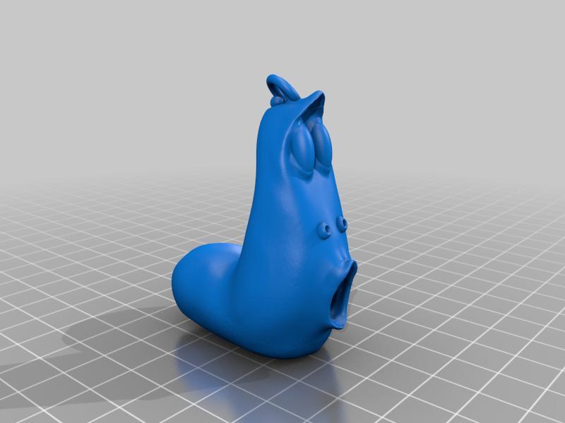 Yellow Larva Keyring