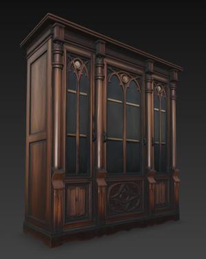 Design Antique Bookcase Classic Bookcase Reading Room Doll House