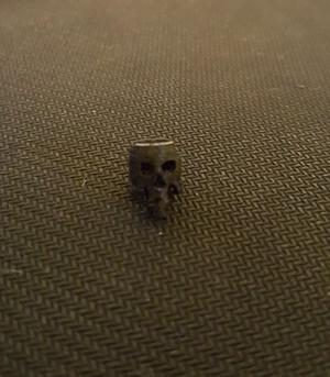 skull zipper pull