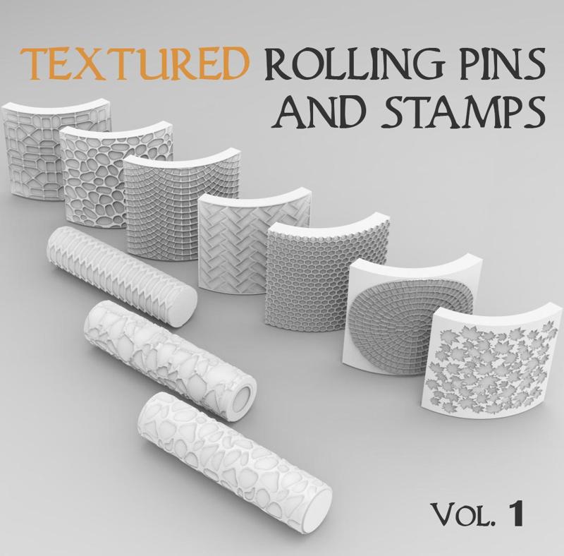 Textured Rolling Pins & Stamps Vol. 1