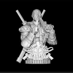 Deadpool - 3D Print Antihero Figurine - Merc with a Mouth Statue - Comic Character Design - Deadpool Action Sculpture