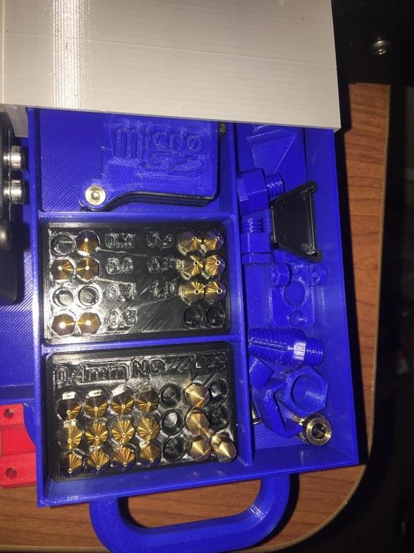 Nozzle Organizer for Ender 3 Pro Drawers