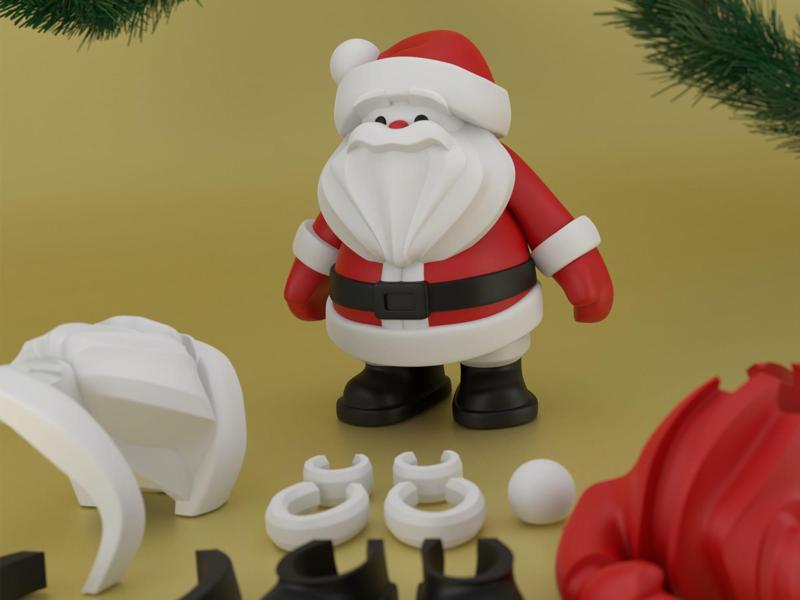 Build a christmas santa - Standing version