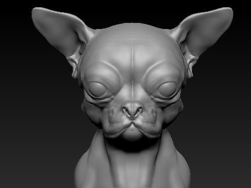 AI Chihuahua Goblin Bust 