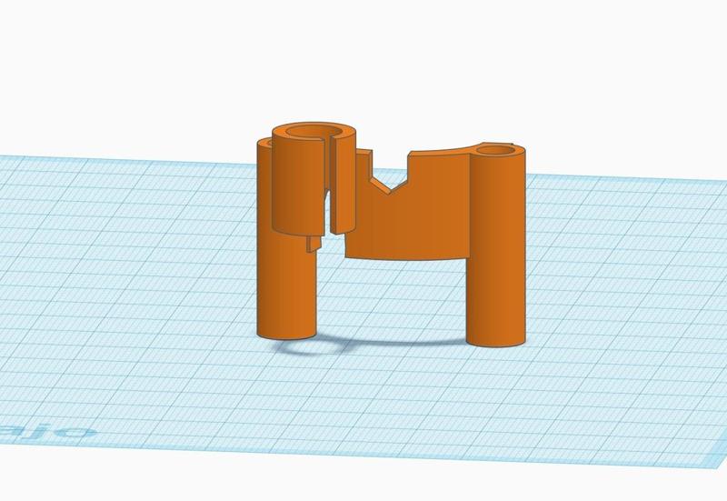 Soporte trasero antena VTX y cbla XT60 frame GRX (el granainoFPV)