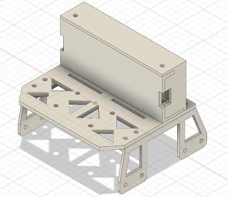 HPI Montageplatte mit Box