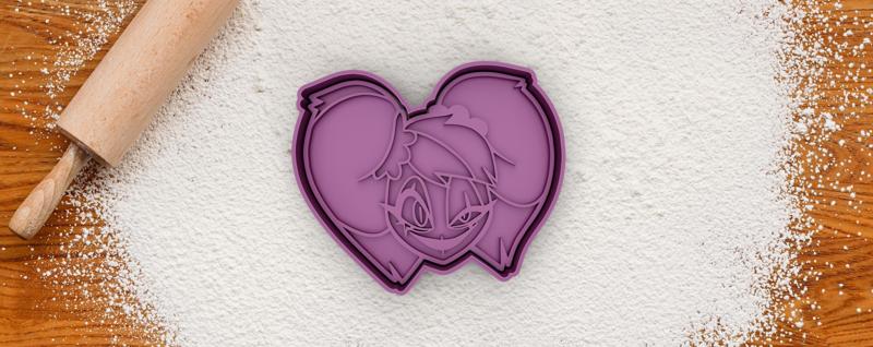 Velvette cookie cutter from Helluva Boss / Hazbin Hotel