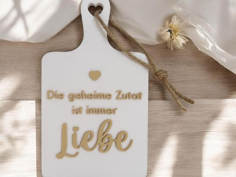 Decorative plate - The secret ingredient is always love