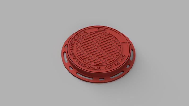 Urban Manhole Cover – 740 mm (1:12 Master Mold)