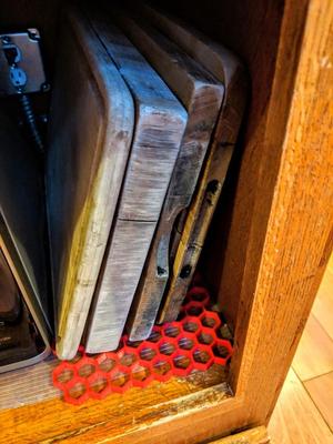 Cutting board drying rack