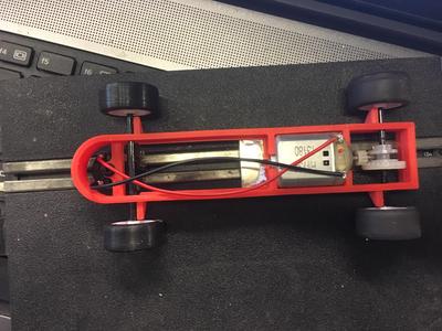 Slot car scalextric chassis