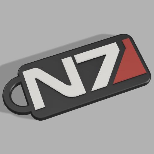 Mass Effect - N7 Keychain