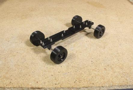 1/24-1/25 Scale Adjustable Mock-Up Chassis for RC, Model, and Slot Car Bodies
