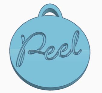 Peel logo keychain