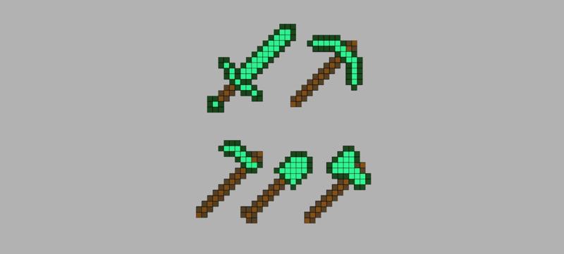 Minecraft Weapons and Tools