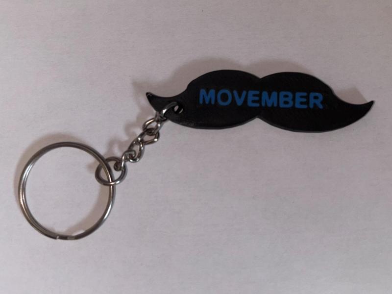 Movember Keyring
