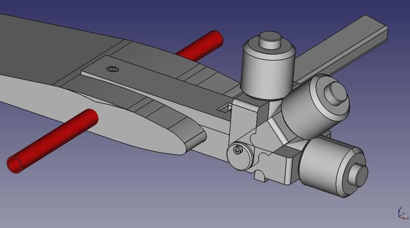 VTOL tilt rotor mount for Skyhunter 1800