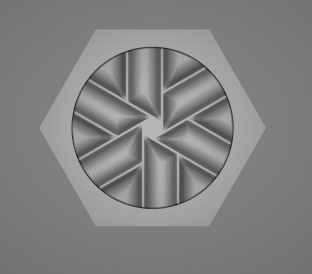 2 pieces Herb Grinder Hexagon Shape Low (Small) / Picador de Hierbas de 2 Piezas con Forma de Hexágono Bajo (Chico)