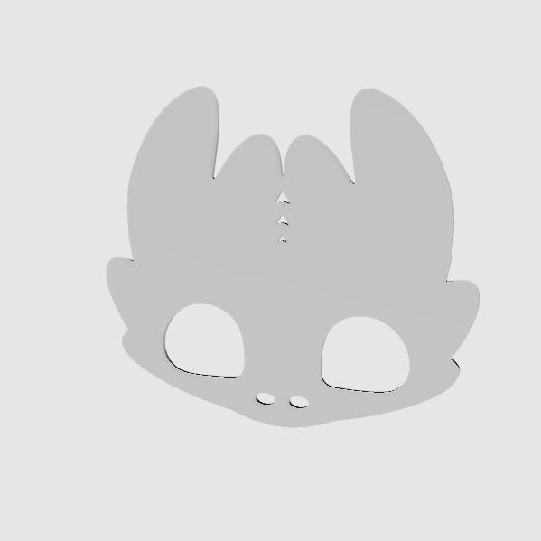Toothless Dragon Mask Template