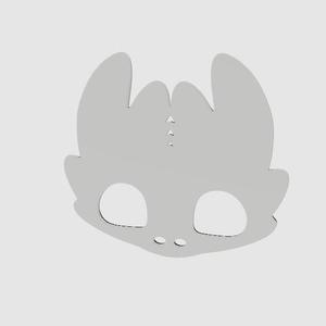 Toothless Dragon Mask Template