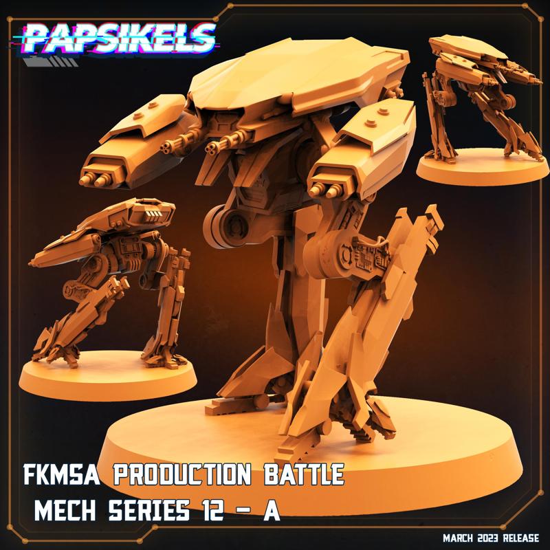 FKMSA PRODUCTION BATTLE MECH SERIES 12 A
