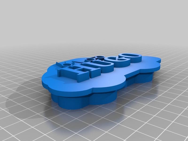 Caja con nombre Hugo