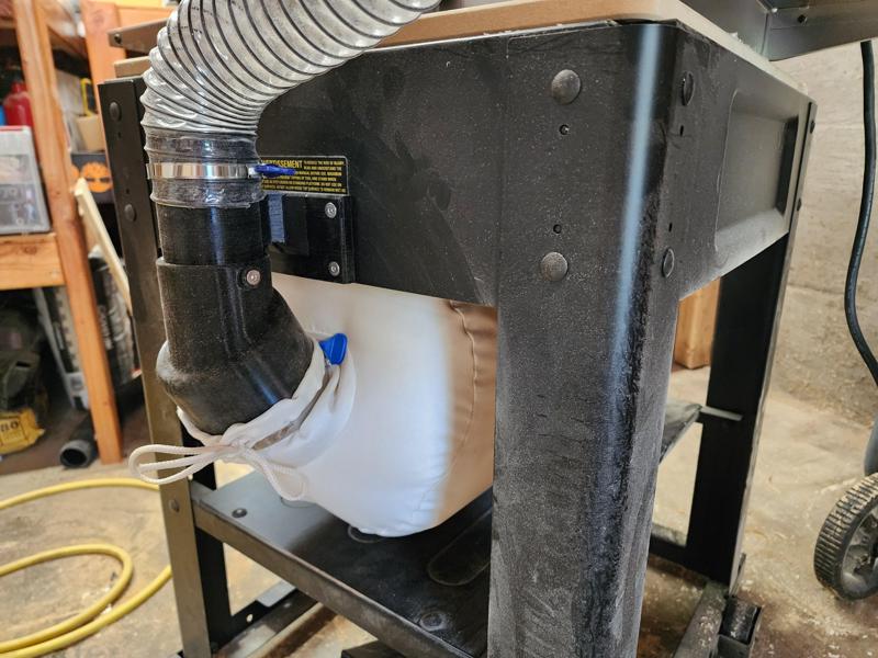 Dewalt dw735 bag adapter & stand mount.