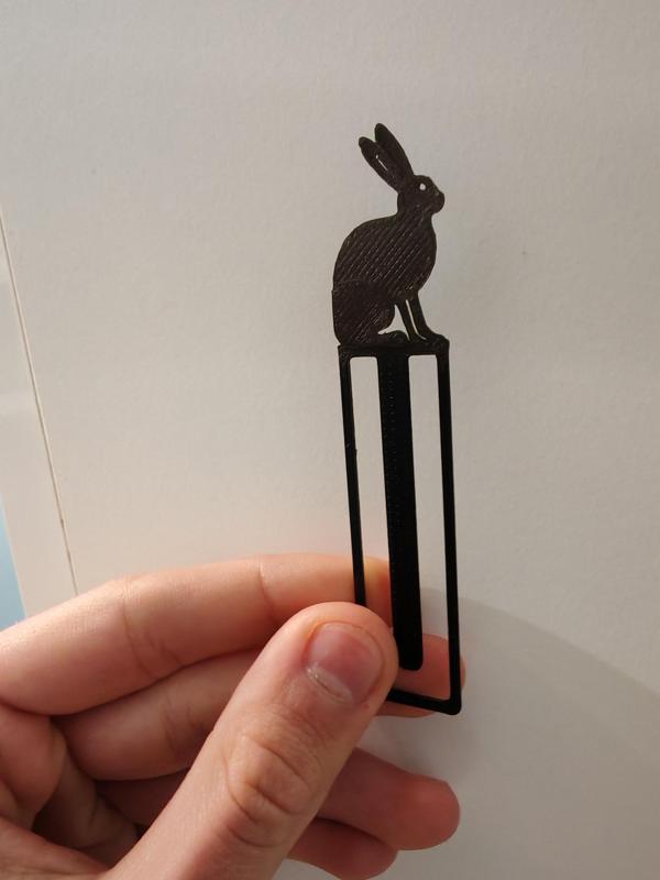 Hare bookmark