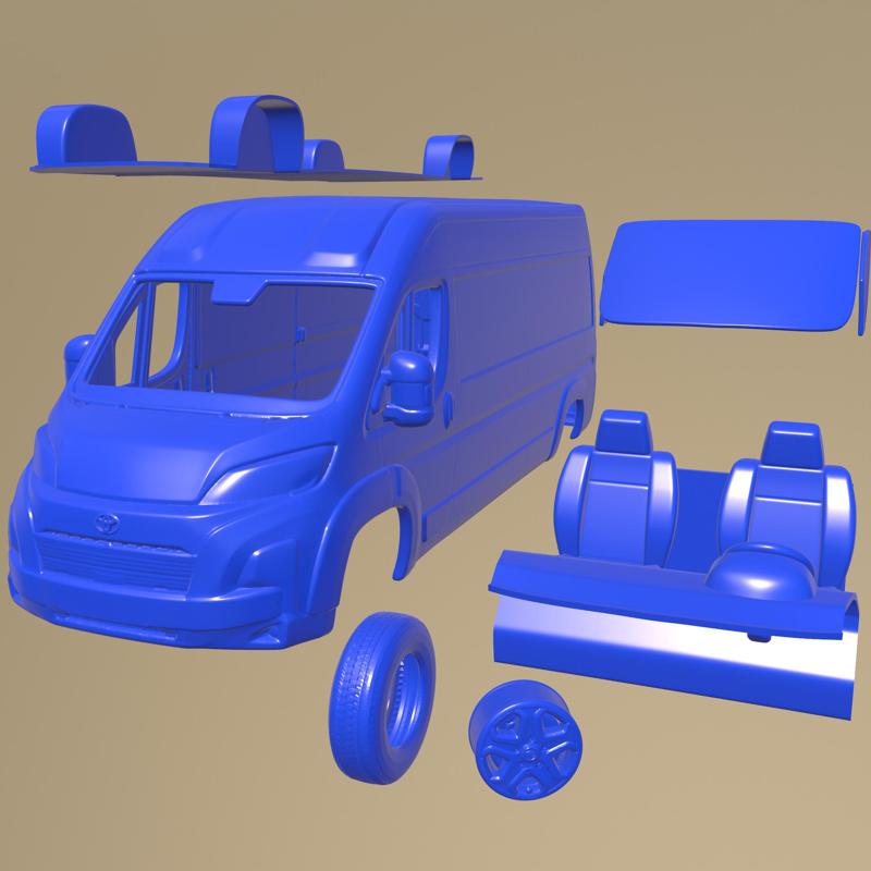 Toyota ProAce Max Van L3H2 2024 PRINTABLE CAR IN SEPARATE PARTS